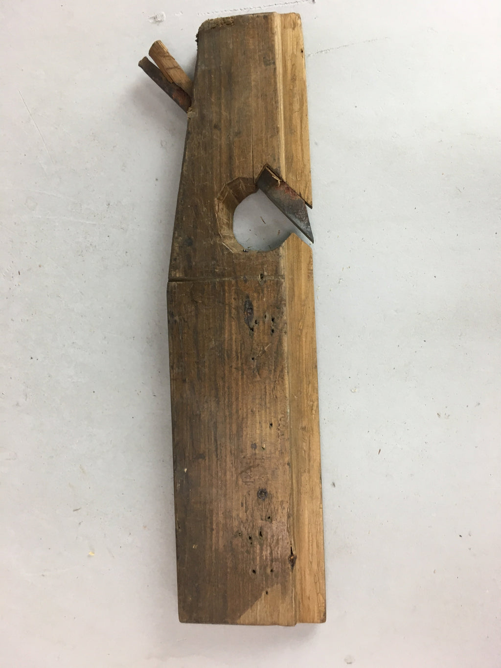 Japanese Plough Hand Plane Vtg Shakuri Kanna Wood Steel 7mm blade Tool K304