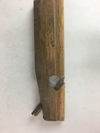 Japanese Plough Hand Plane Vtg Shakuri Kanna Wood Steel 7mm blade Tool K304
