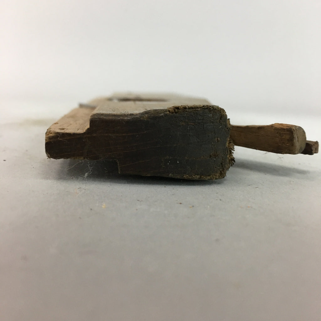 Japanese Plough Hand Plane Vtg Shakuri Kanna Wood Steel 7mm blade Tool K304