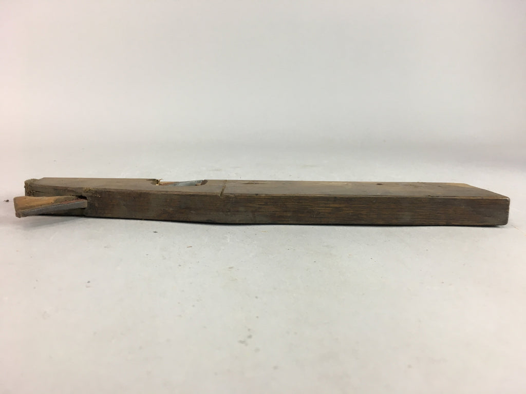 Japanese Plough Hand Plane Vtg Shakuri Kanna Wood Steel 7mm blade Tool K304