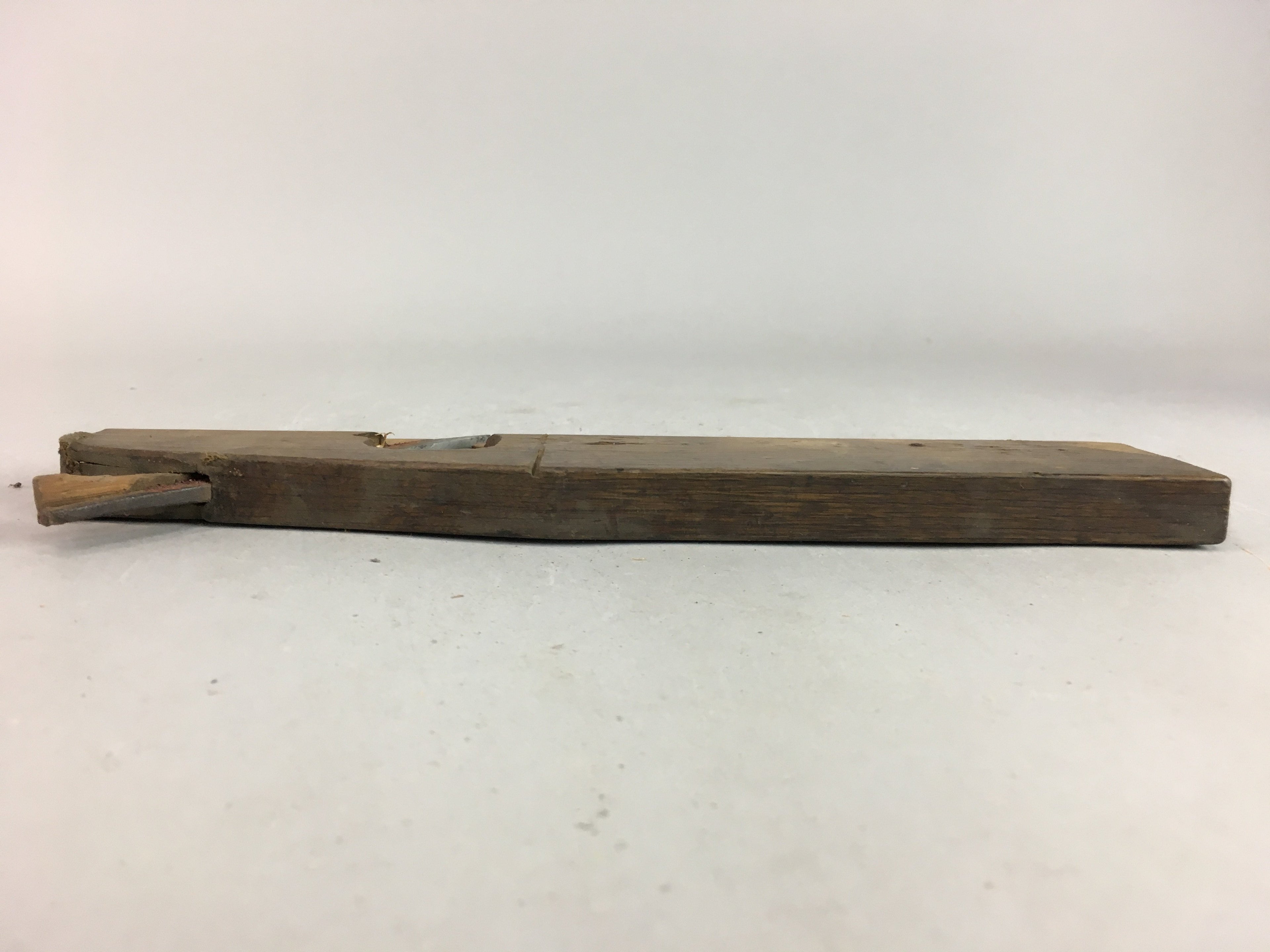 Japanese Plough Hand Plane Vtg Shakuri Kanna Wood Steel 7mm blade Tool K304