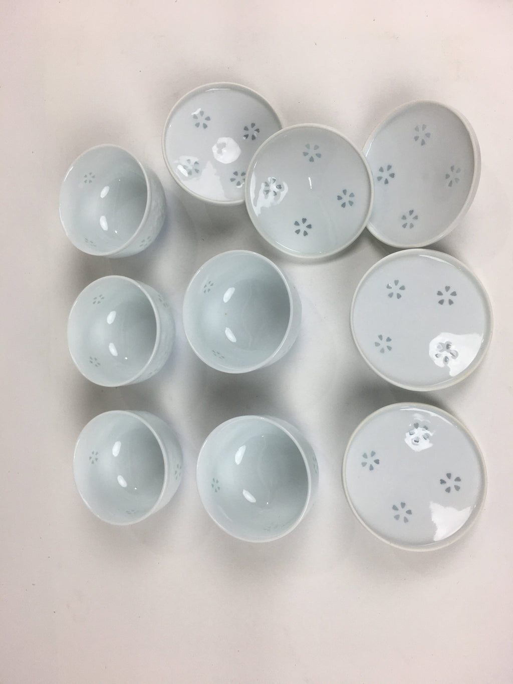 Japanese Porcelain 5pc Teacup And Teapot Set Vtg Arita Ware Yunomi Sencha TC244