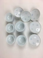 Japanese Porcelain 5pc Teacup And Teapot Set Vtg Arita Ware Yunomi Sencha TC244