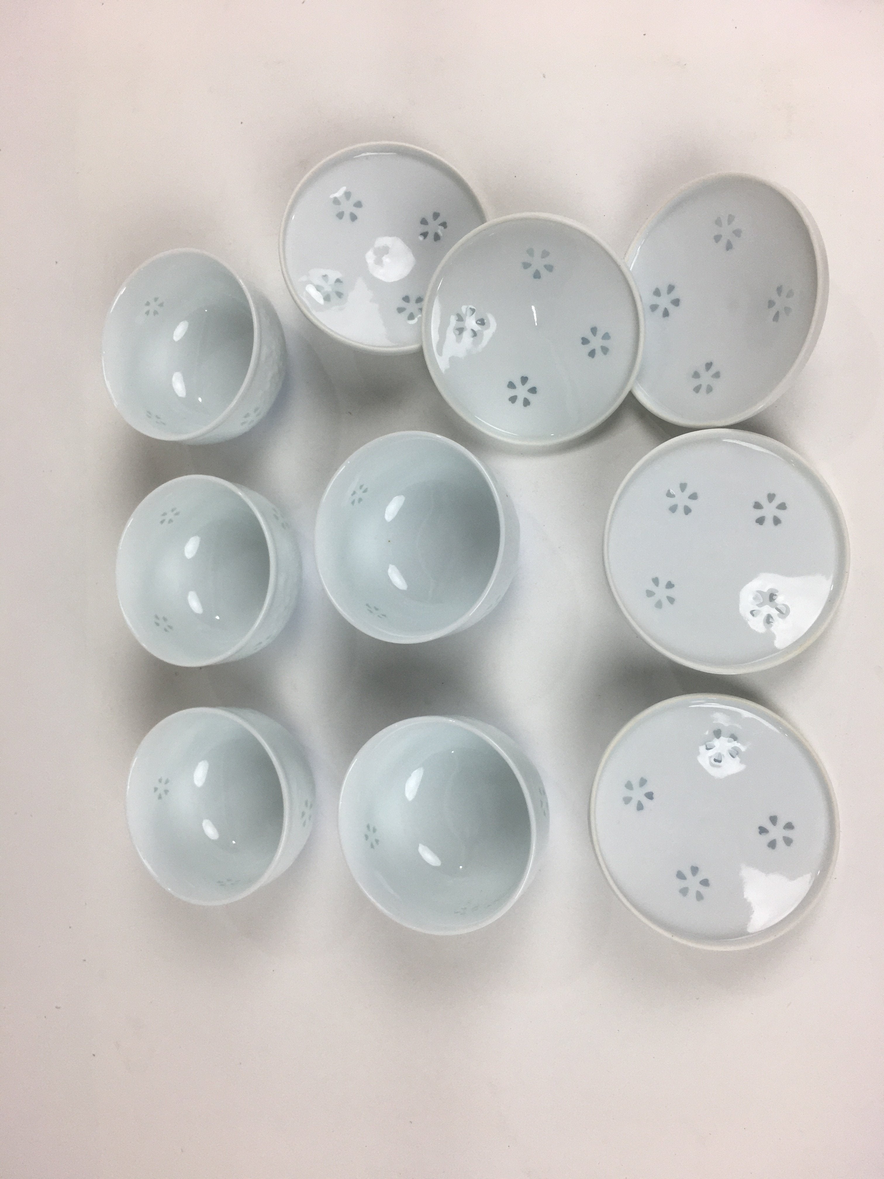 Japanese Porcelain 5pc Teacup And Teapot Set Vtg Arita Ware Yunomi Sencha TC244