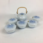 Japanese Porcelain 5pc Teacup And Teapot Set Vtg Arita Ware Yunomi Sencha TC244