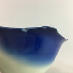 Japanese Porcelain 6 Sided Bowl Vtg Kobachi Small Blue White PT189