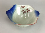 Japanese Porcelain 6 Sided Snack Bowl Vtg Kobachi Blue White PT191