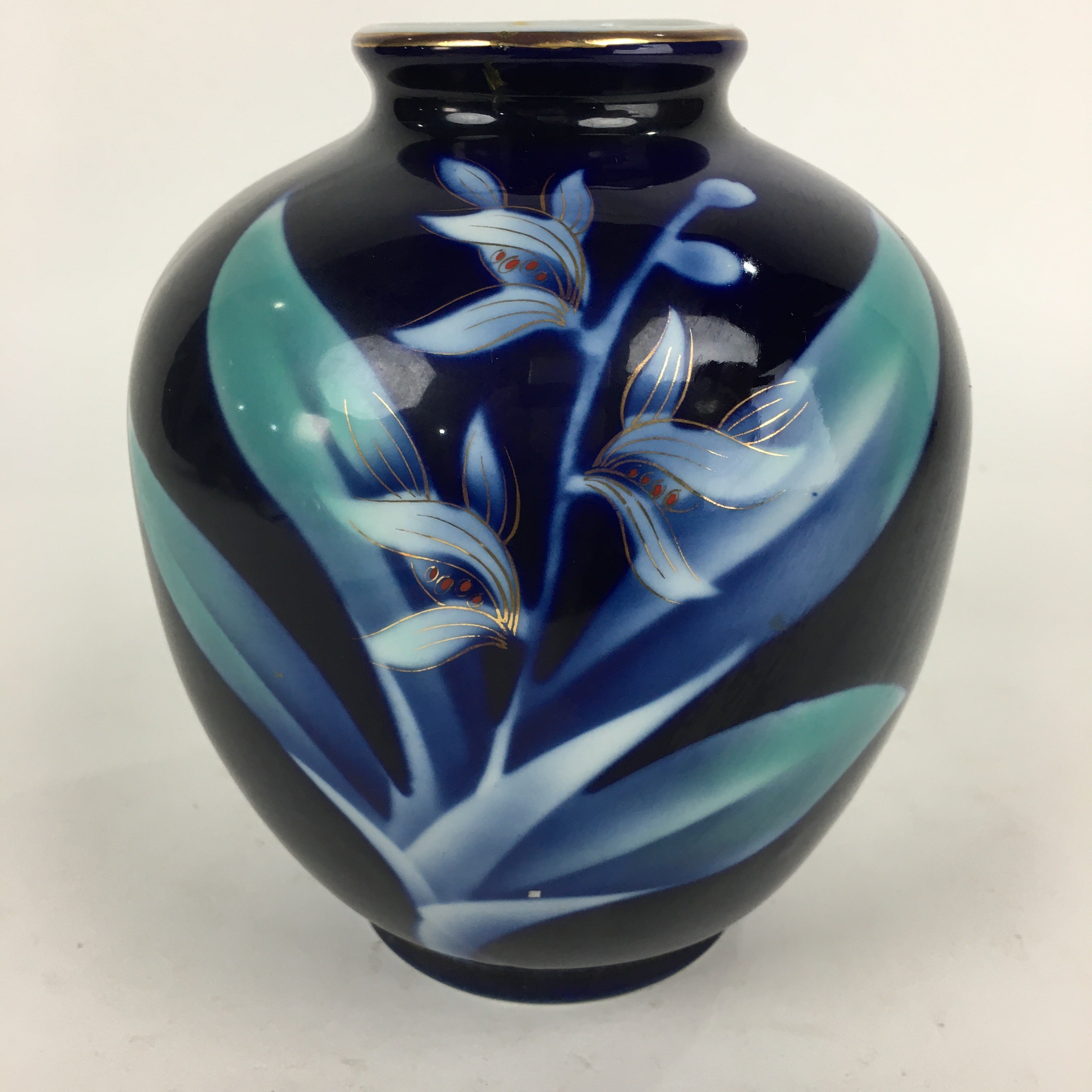 Harsted Antik - Small Blue flower braided vase *