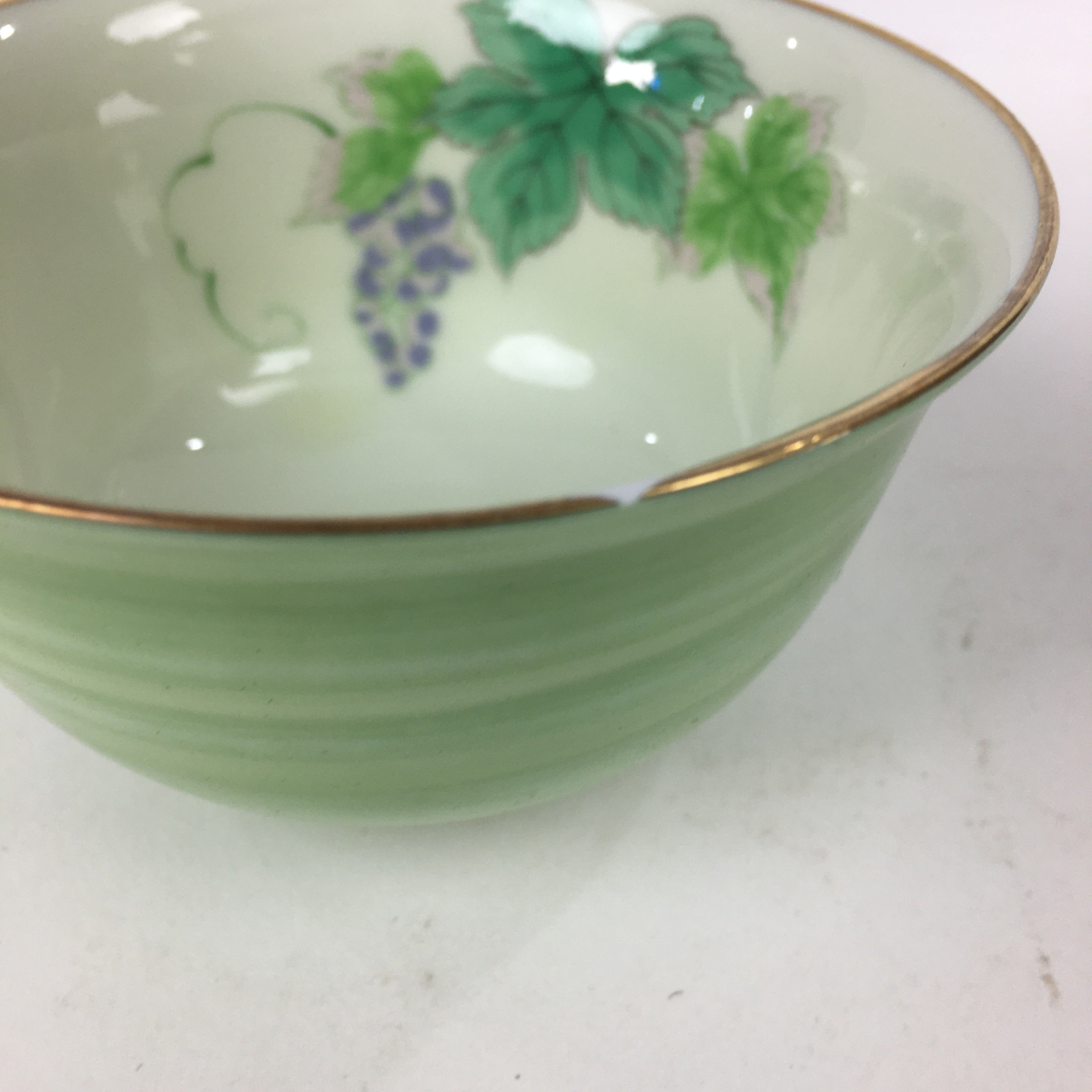 Japanese Porcelain Arita Ware Fukawa Teacup Yunomi Vtg Pottery Sencha TC263