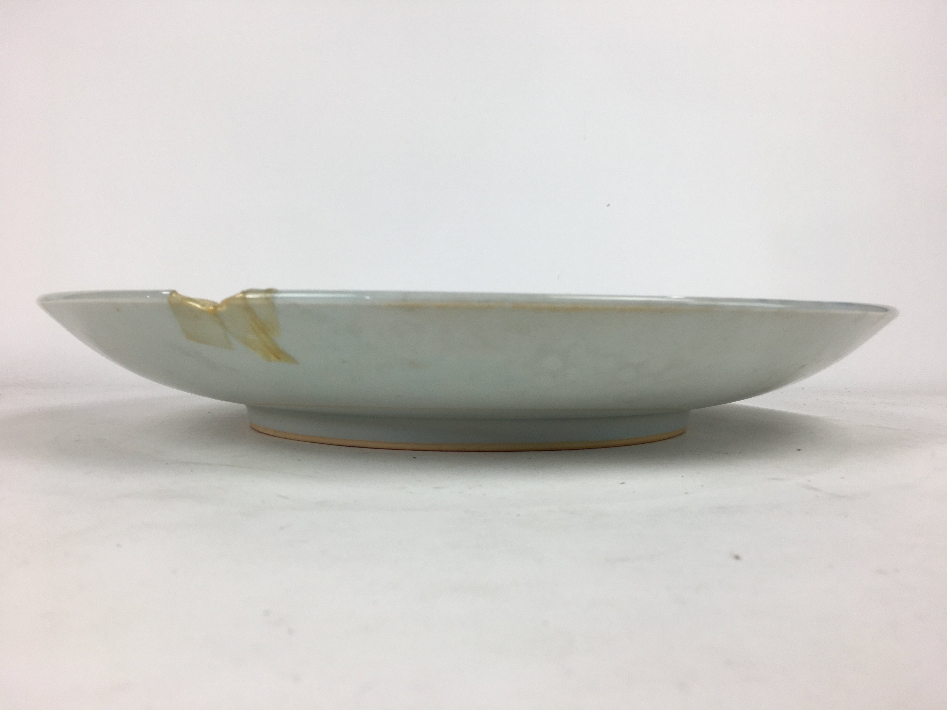 Japanese Porcelain Arita Ware Large Plate Centerpiec Vtg Round Blue 40.5cm PP649