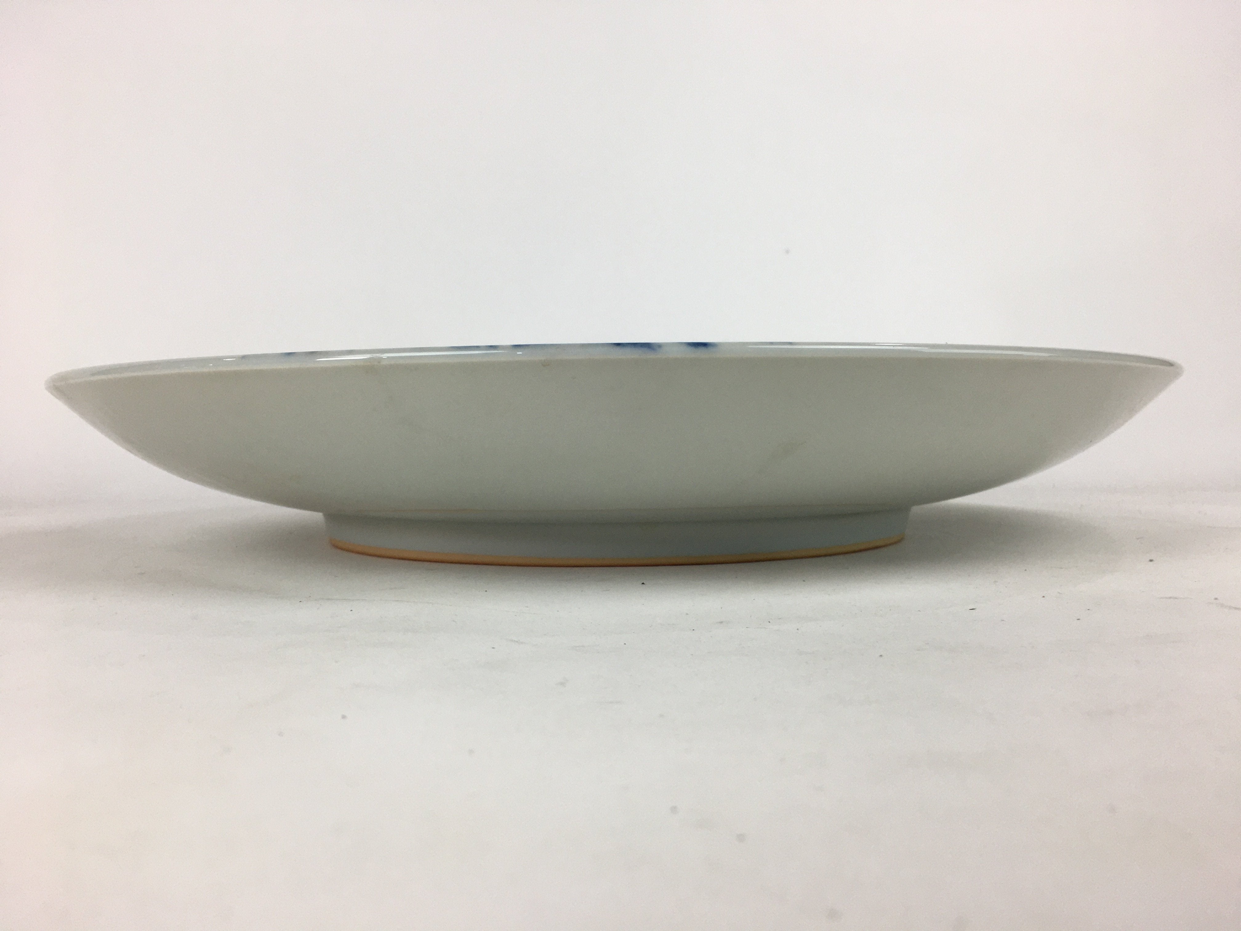 Japanese Porcelain Arita Ware Large Plate Centerpiec Vtg Round Blue 40.5cm PP649