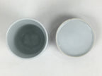 Japanese Porcelain Arita Ware Lidded Teacup Vtg Yunomi Blue White Sencha PP932