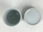 Japanese Porcelain Arita Ware Lidded Teacup Vtg Yunomi Blue White Sencha PP933