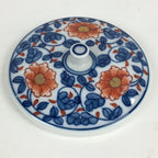 Japanese Porcelain Arita Ware Lidded Teacup Vtg Yunomi Blue White Sencha PP933