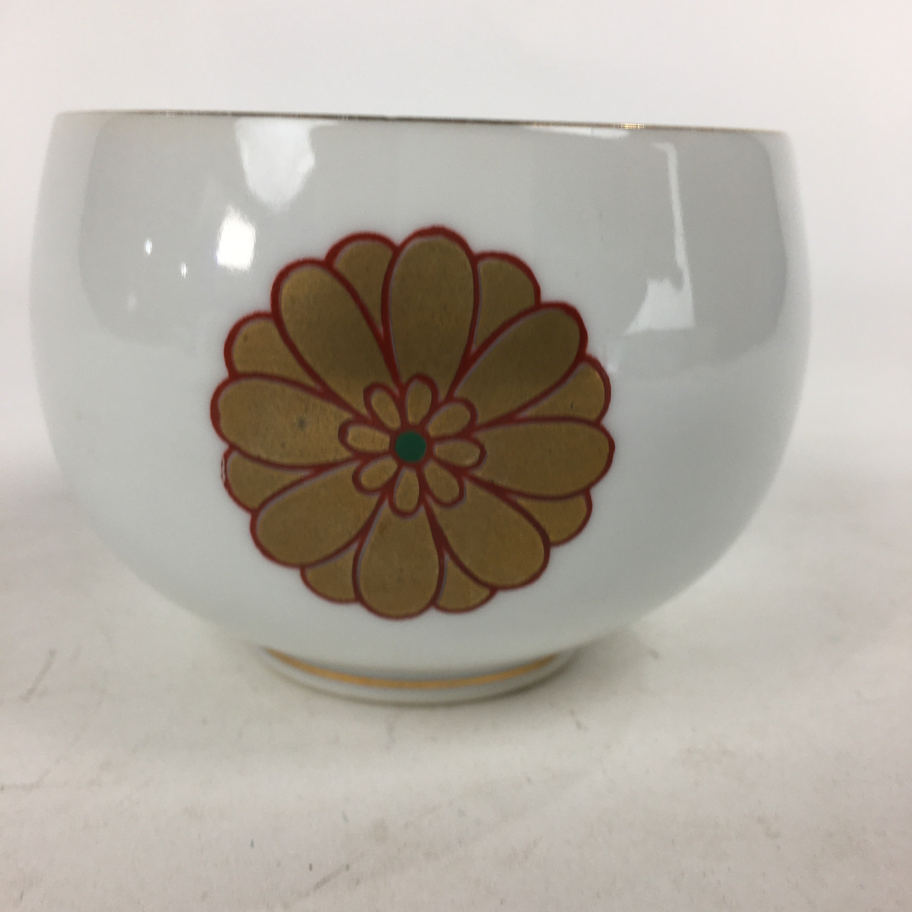 Japanese Porcelain Arita Ware Nishiyama Teacup Yunomi Vtg Pottery Sencha TC256