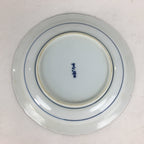 Japanese Porcelain Arita Ware Plate Sara Vtg Blue Sometsuke Round Flower PP662
