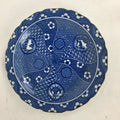 Japanese Porcelain Arita Ware Plate Sara Vtg Blue Sometsuke Round Flower PP662
