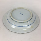Japanese Porcelain Arita Ware Plate Sara Vtg Blue Sometsuke Round Flower PP663