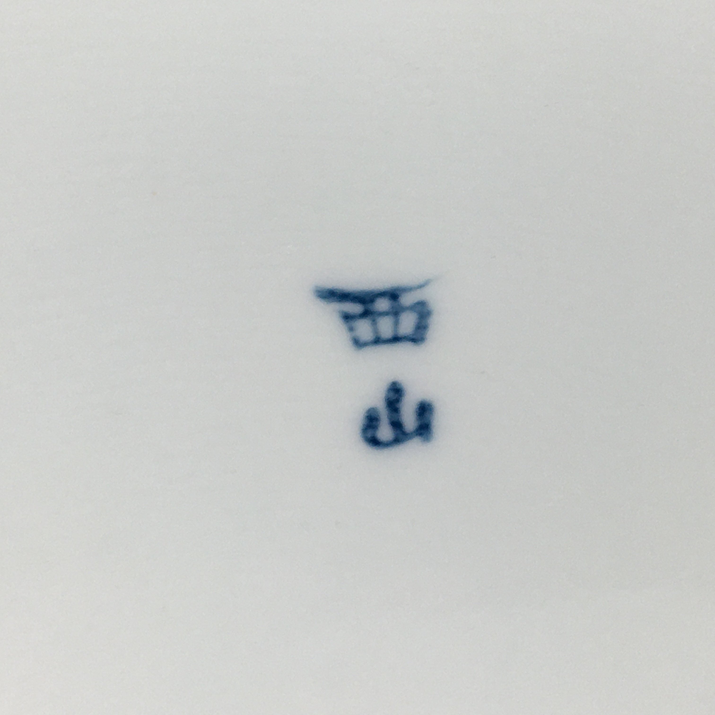 Japanese Porcelain Arita Ware Plate Vtg Square Shape Blue Sometsuke Sara PP748