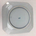 Japanese Porcelain Arita Ware Plate Vtg Square Shape Blue Sometsuke Sara PP748