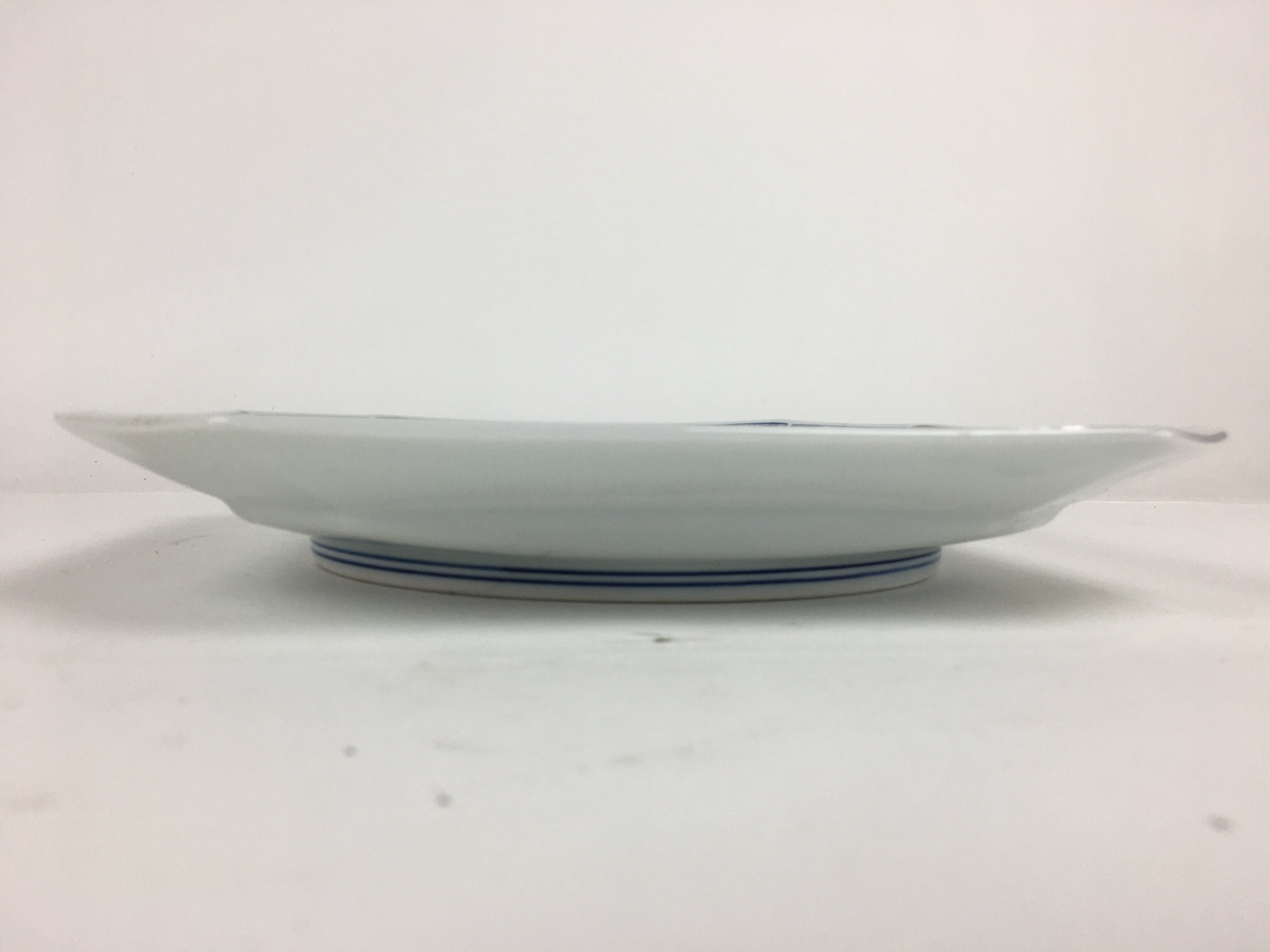 Japanese Porcelain Arita Ware Plate Vtg Square Shape Blue Sometsuke Sara PP748