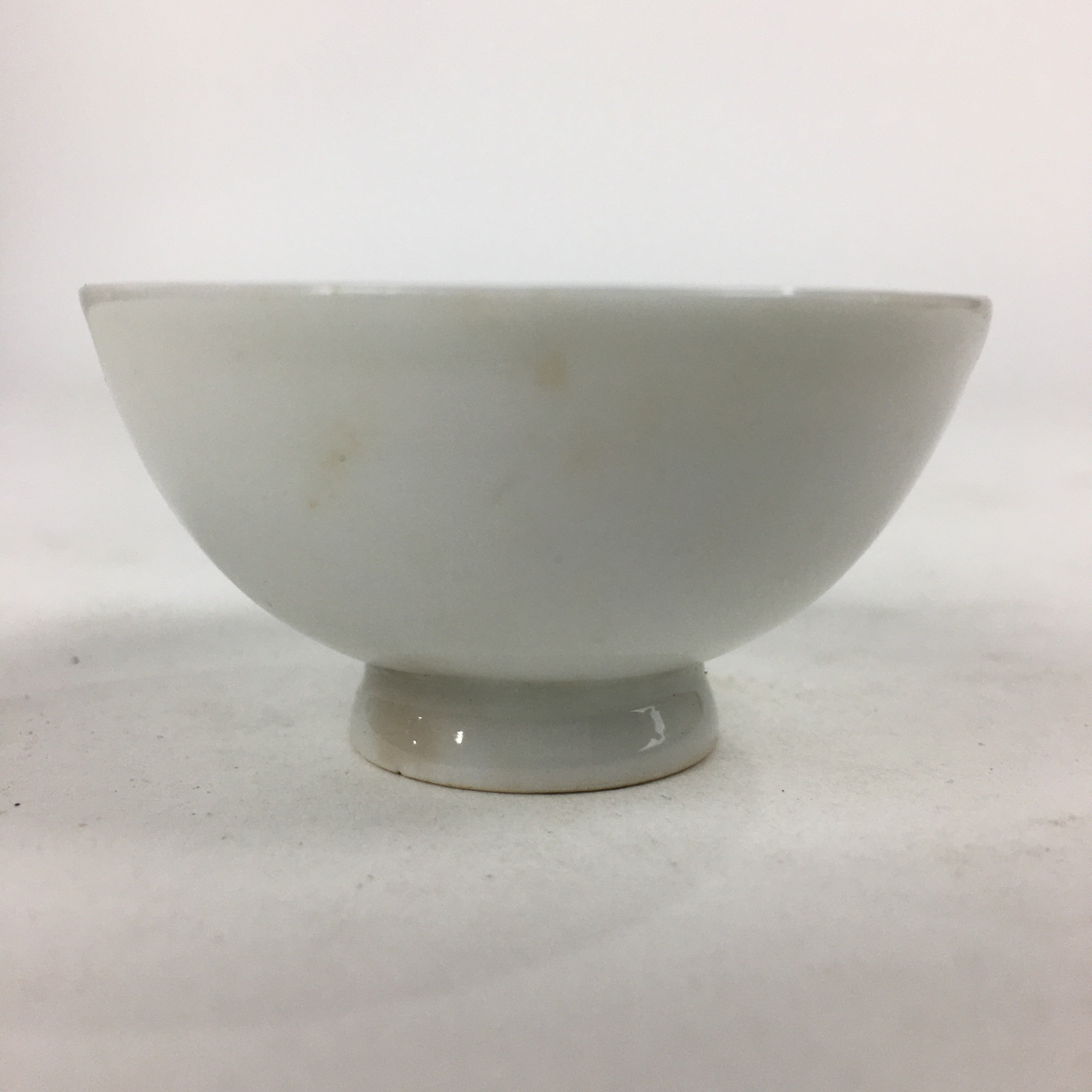 Japanese Porcelain Arita Ware Sake Cup Vtg Guinomi Ochoko Blue Persimmon GU993