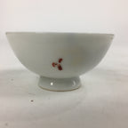 Japanese Porcelain Arita Ware Sake Cup Vtg Guinomi Ochoko Blue Persimmon GU993