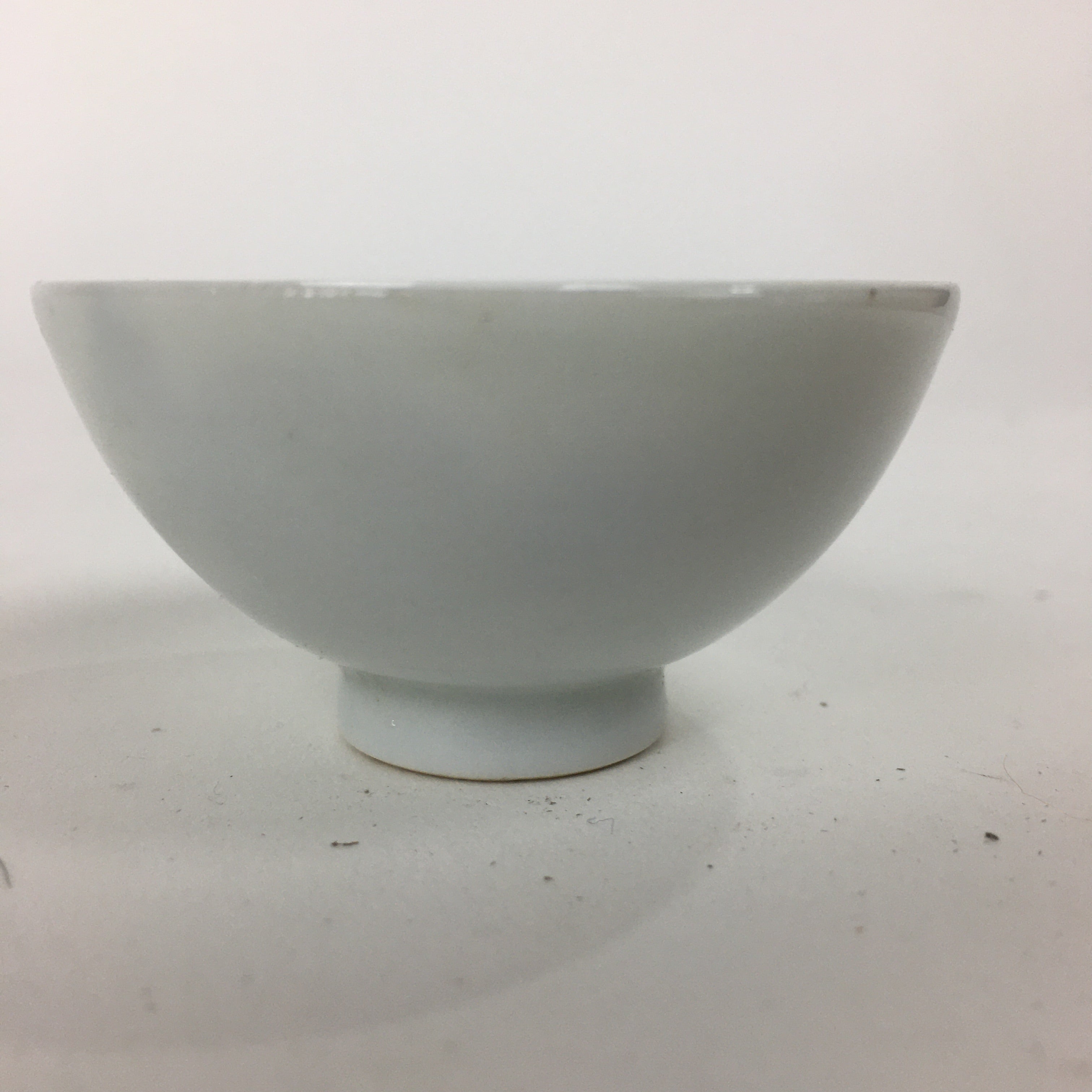 Japanese Porcelain Arita Ware Sake Cup Vtg Guinomi Ochoko Blue Persimmon GU994