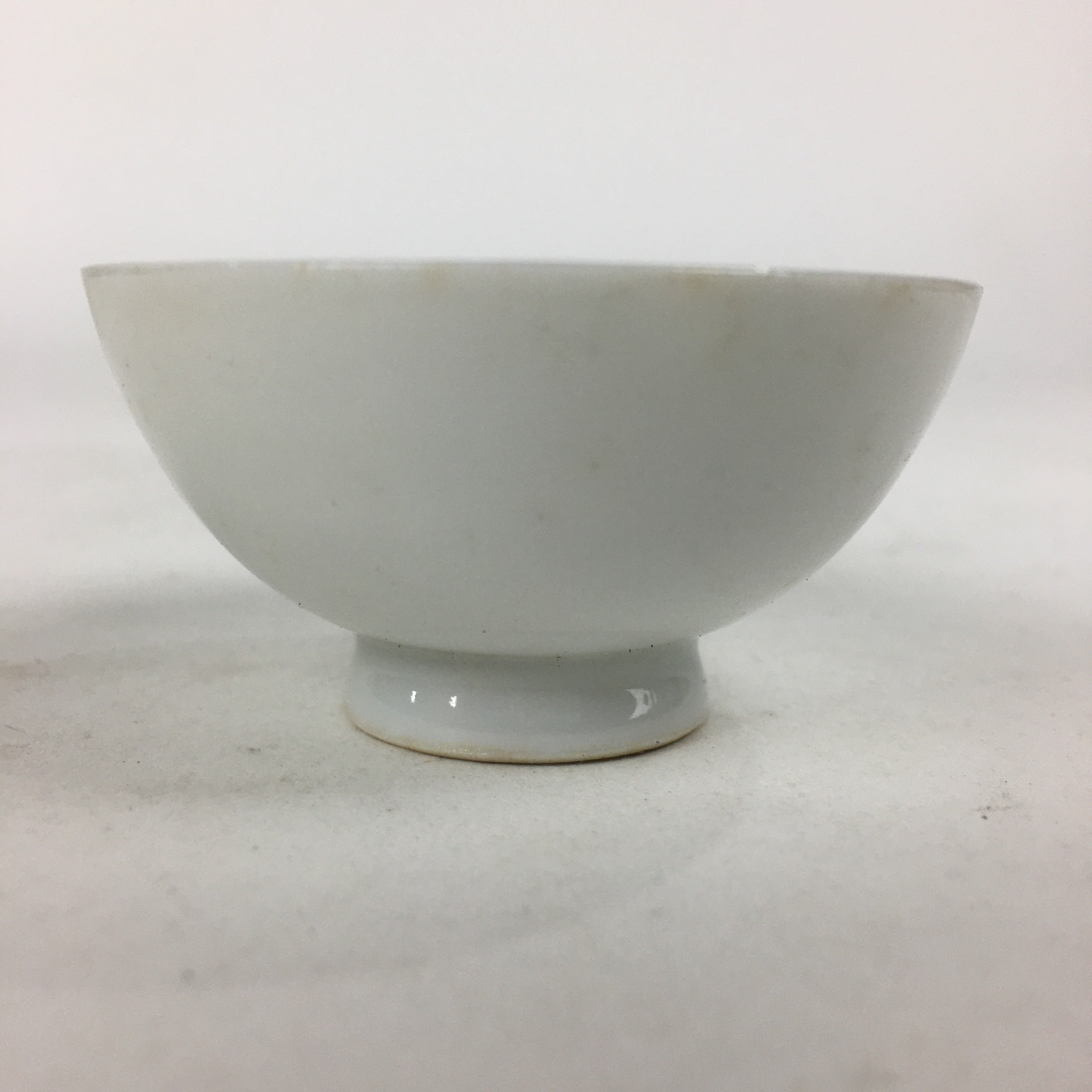 Japanese Porcelain Arita Ware Sake Cup Vtg Guinomi Ochoko Blue Persimmon GU996