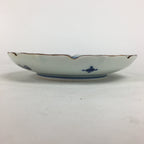 Japanese Porcelain Arita Ware Small Plate Kozara Vtg Kayama Butterfly Flower PP6