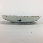 Japanese Porcelain Arita Ware Small Plate Kozara Vtg Kayama Butterfly Flower PP6