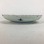 Japanese Porcelain Arita Ware Small Plate Kozara Vtg Kayama Butterfly Flower PP6