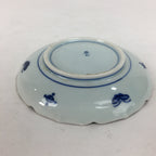 Japanese Porcelain Arita Ware Small Plate Kozara Vtg Kayama Butterfly Flower PP6