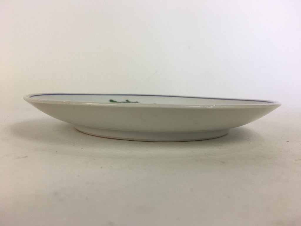 Japanese Porcelain Arita Ware Small Plate Kozara Vtg Round Flower Pattern PP653