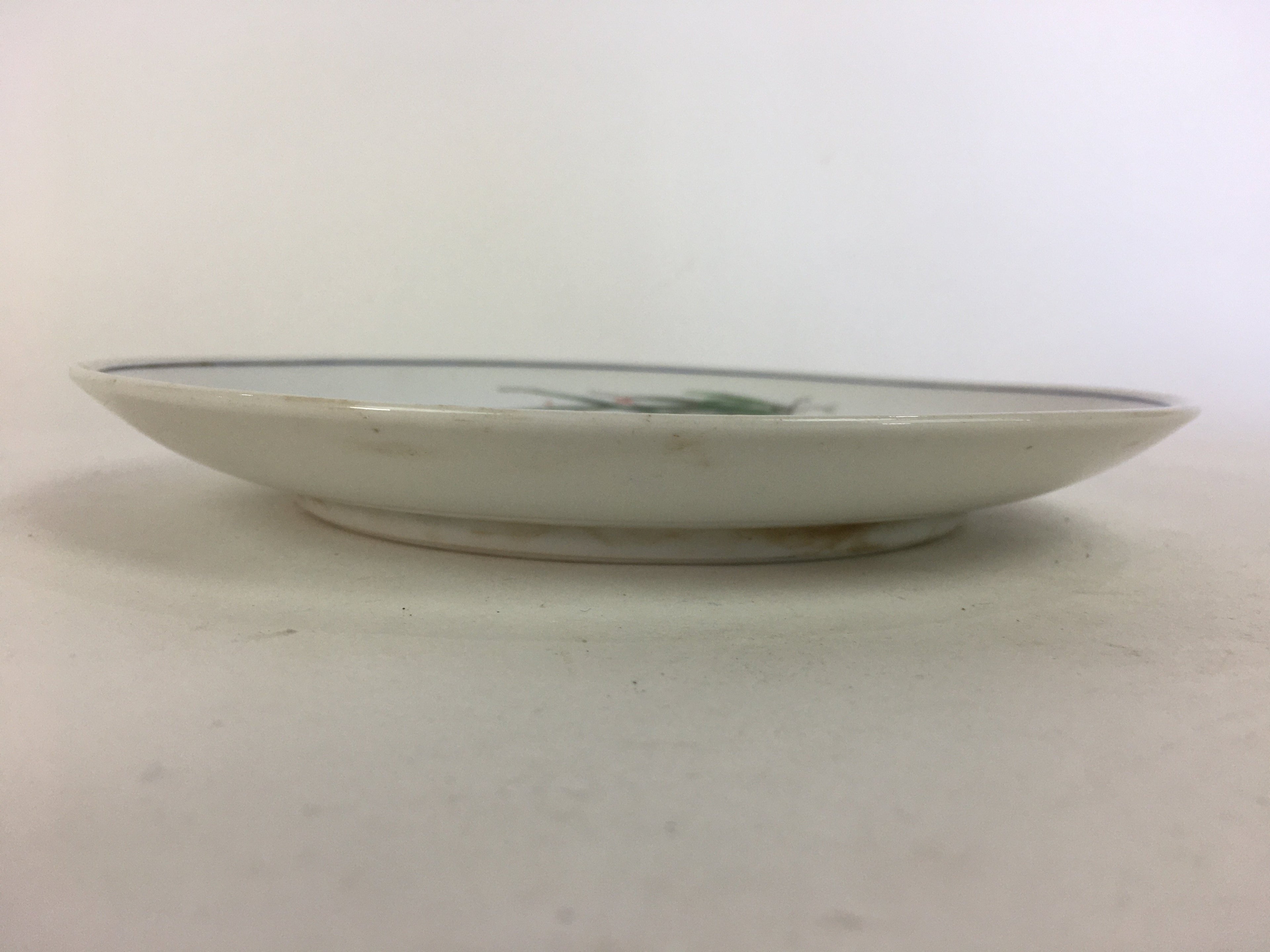 Japanese Porcelain Arita Ware Small Plate Kozara Vtg Round Flower Pattern PP654