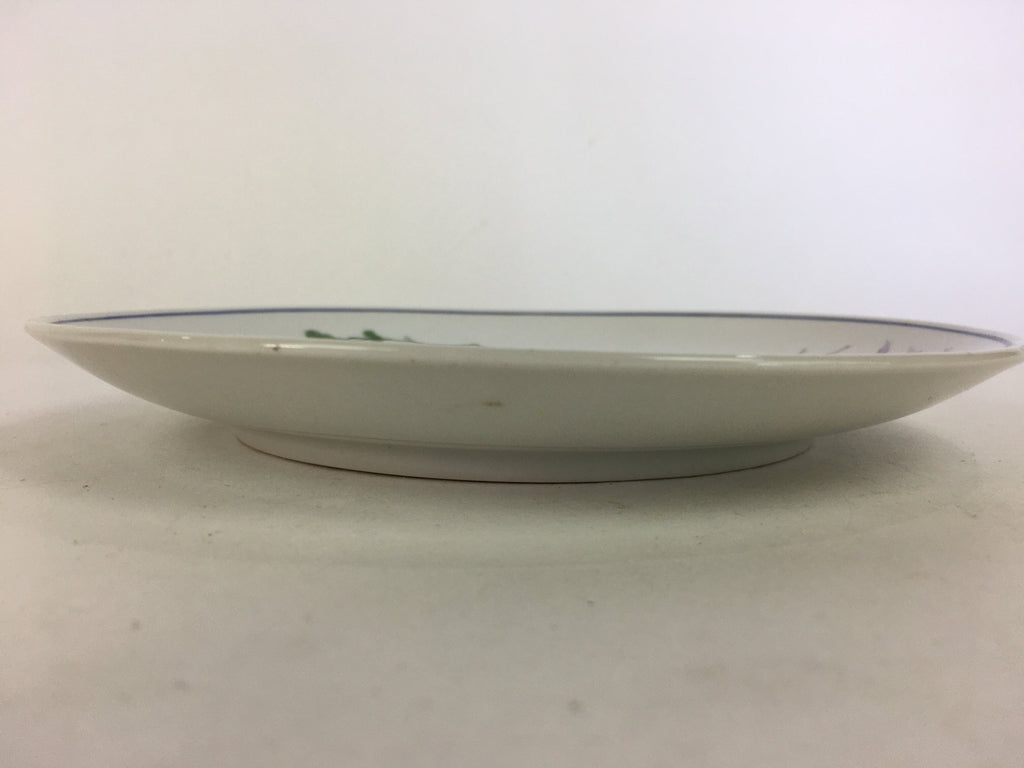 Japanese Porcelain Arita Ware Small Plate Kozara Vtg Round Flower Pattern PP655
