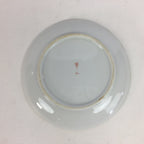 Japanese Porcelain Arita Ware Small Plate Kozara Vtg Round Flower Pattern PP656