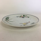Japanese Porcelain Arita Ware Small Plate Kozara Vtg Round Flower Pattern PP659