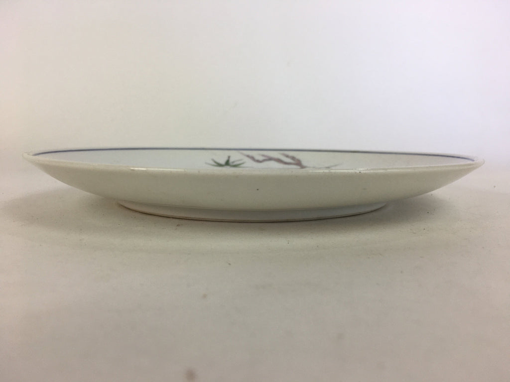 Japanese Porcelain Arita Ware Small Plate Kozara Vtg Round Flower Pattern PP659
