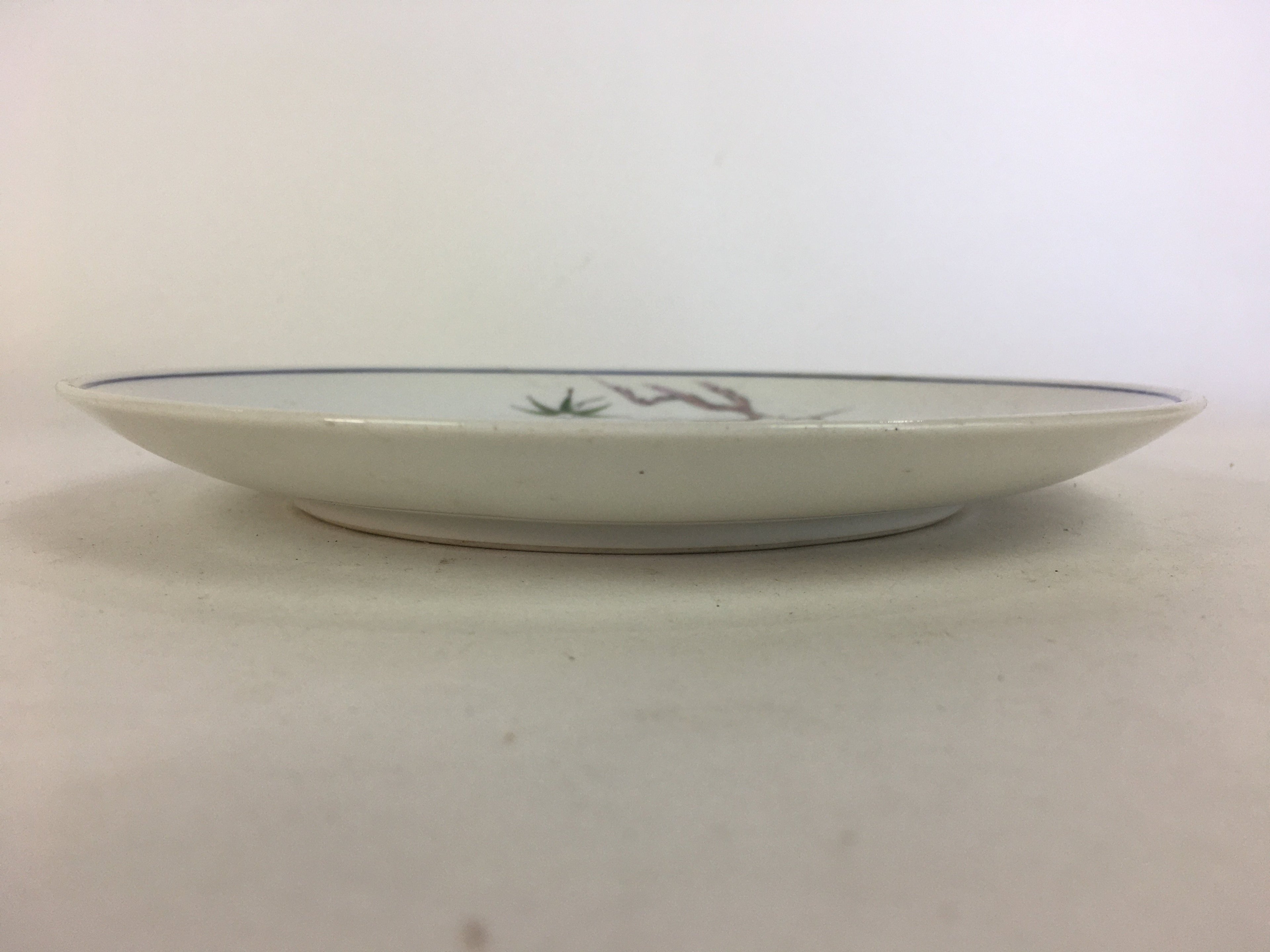 Japanese Porcelain Arita Ware Small Plate Kozara Vtg Round Flower Pattern PP659