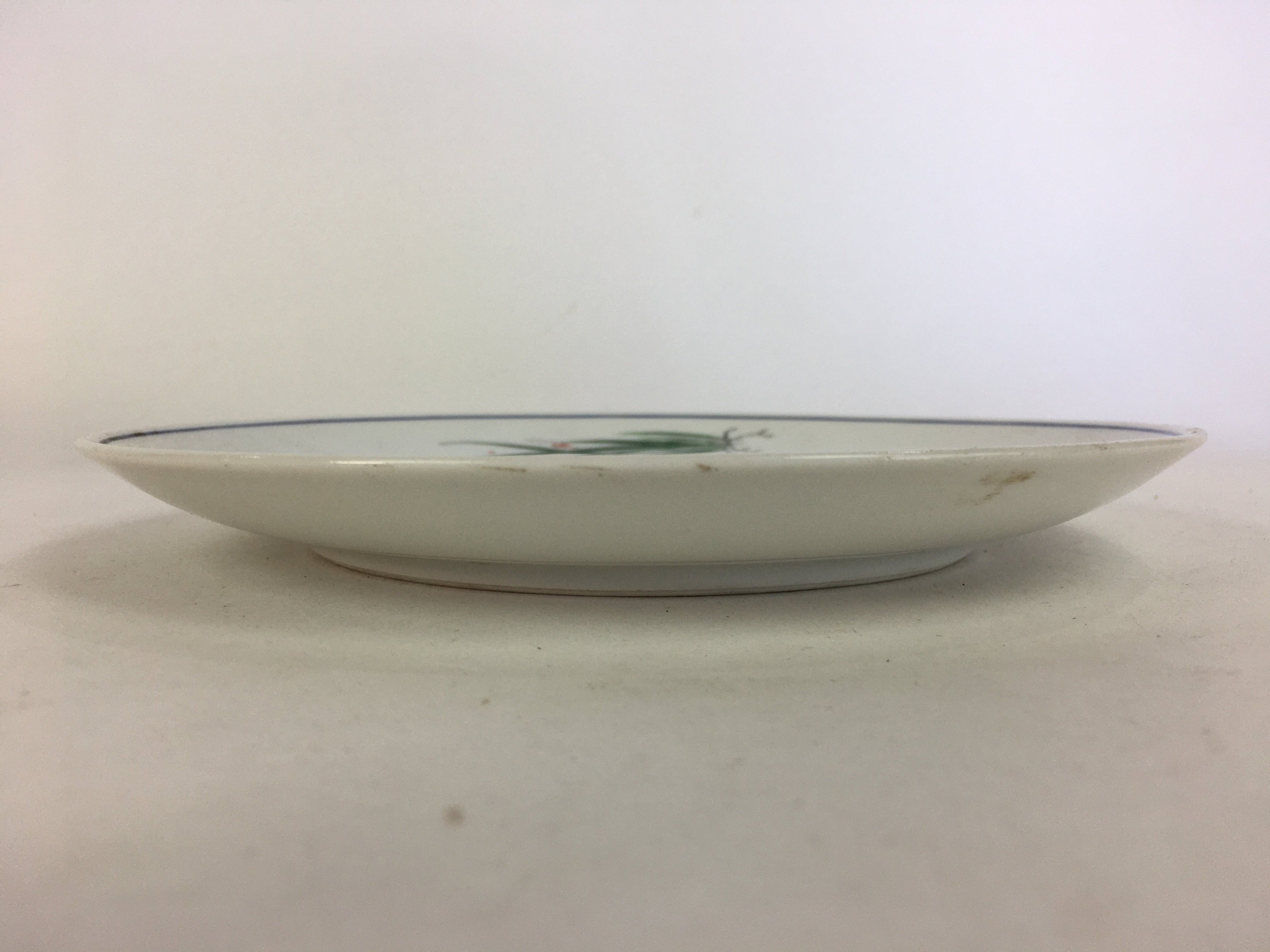 Japanese Porcelain Arita Ware Small Plate Kozara Vtg Round Flower Pattern PP659