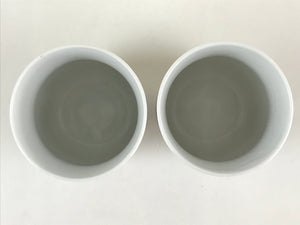 Japanese Porcelain Arita Ware Teacup 2pc Set Vtg Boxed Pottery Yunomi Sencha PX6