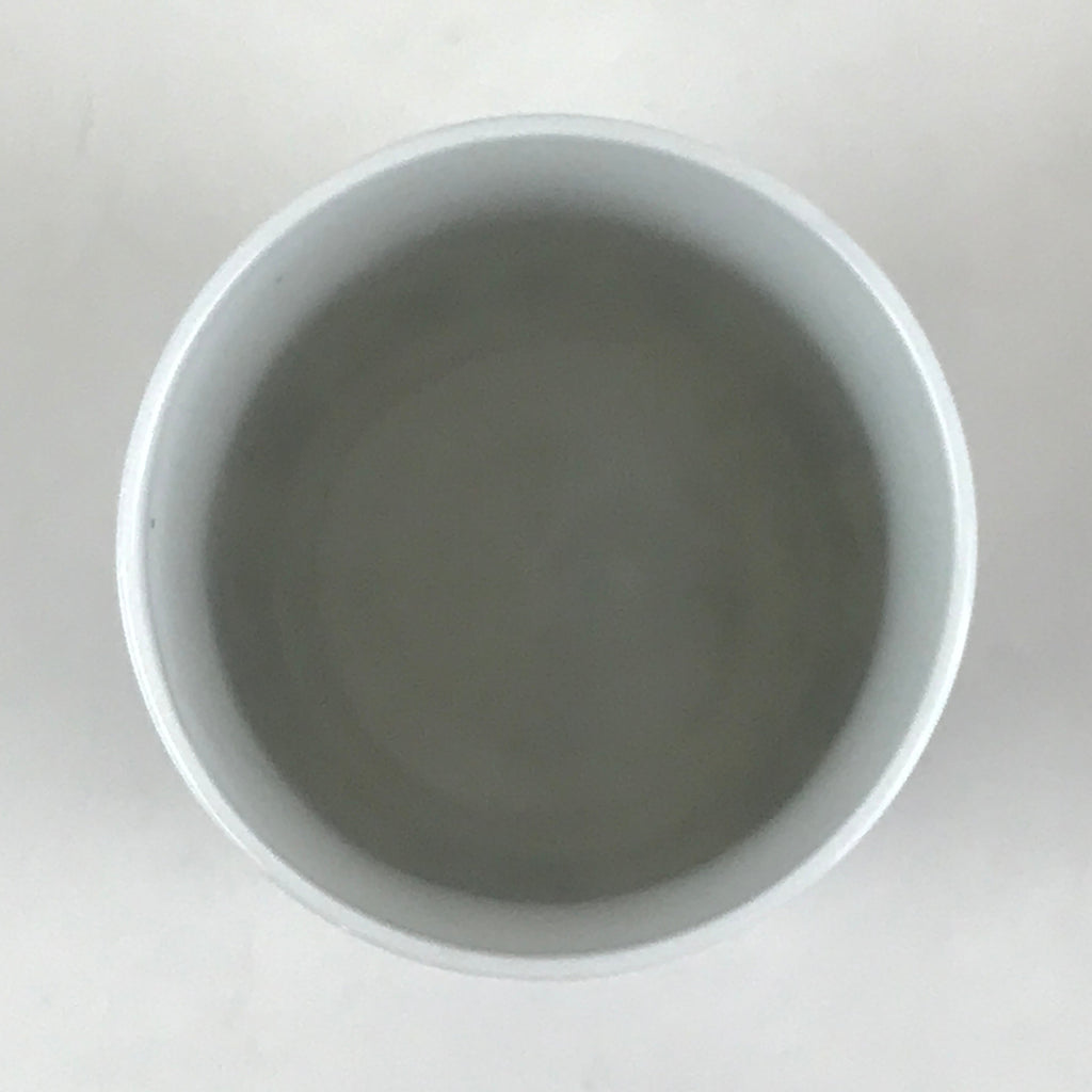 Japanese Porcelain Arita Ware Teacup Yunomi Vtg Blue Sometsuke Iris Sencha TC318