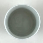 Japanese Porcelain Arita Ware Teacup Yunomi Vtg Blue Sometsuke Iris Sencha TC319