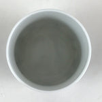 Japanese Porcelain Arita Ware Teacup Yunomi Vtg Blue Sometsuke Iris Sencha TC320