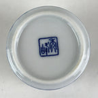 Japanese Porcelain Arita Ware Teacup Yunomi Vtg Blue Sometsuke Iris Sencha TC320