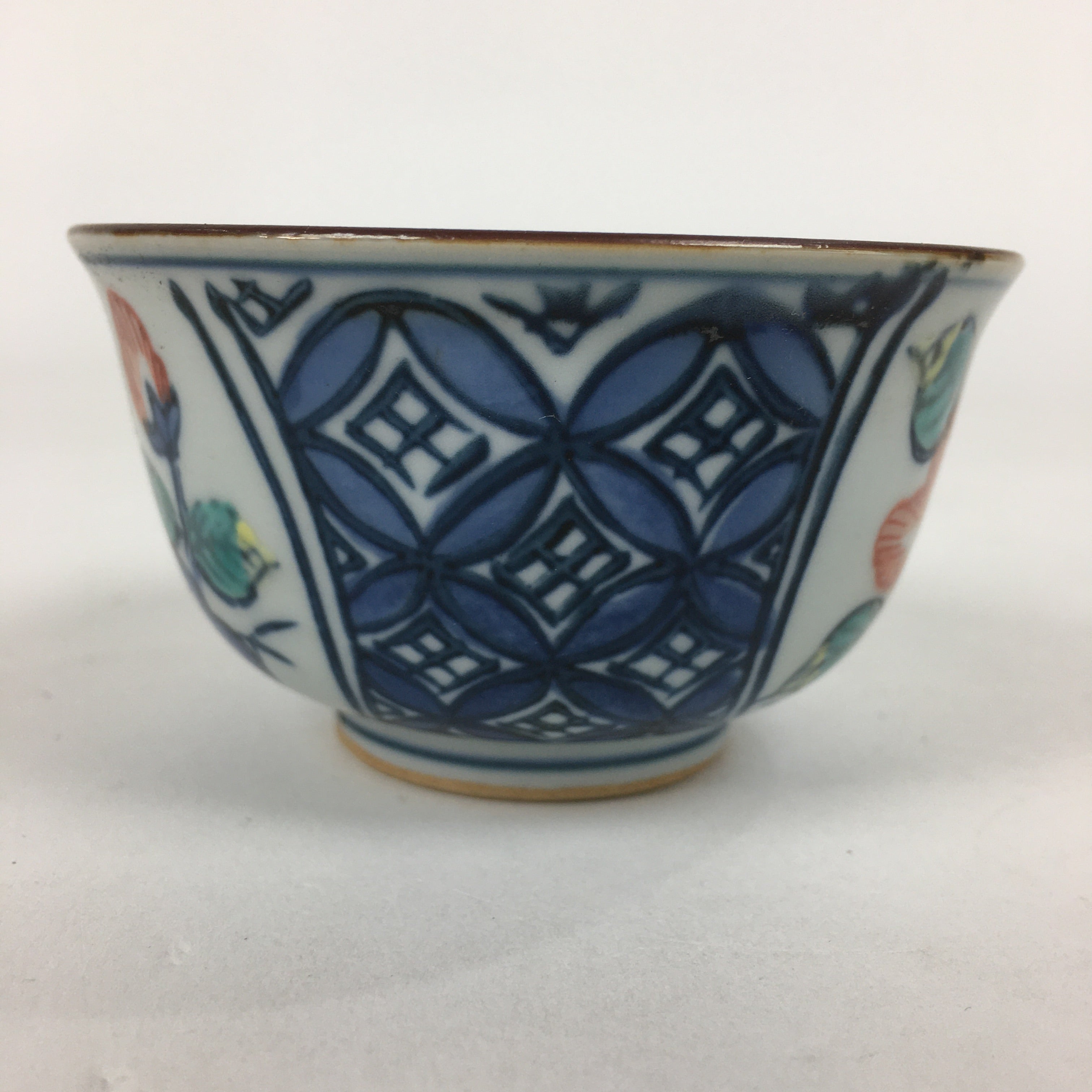 Japanese Porcelain Arita ware Teacup Vtg Sometsuke Yunomi Sencha TC293