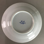 Japanese Porcelain Bowl Sometsuke Vtg Blue White Tableware Floral QT71