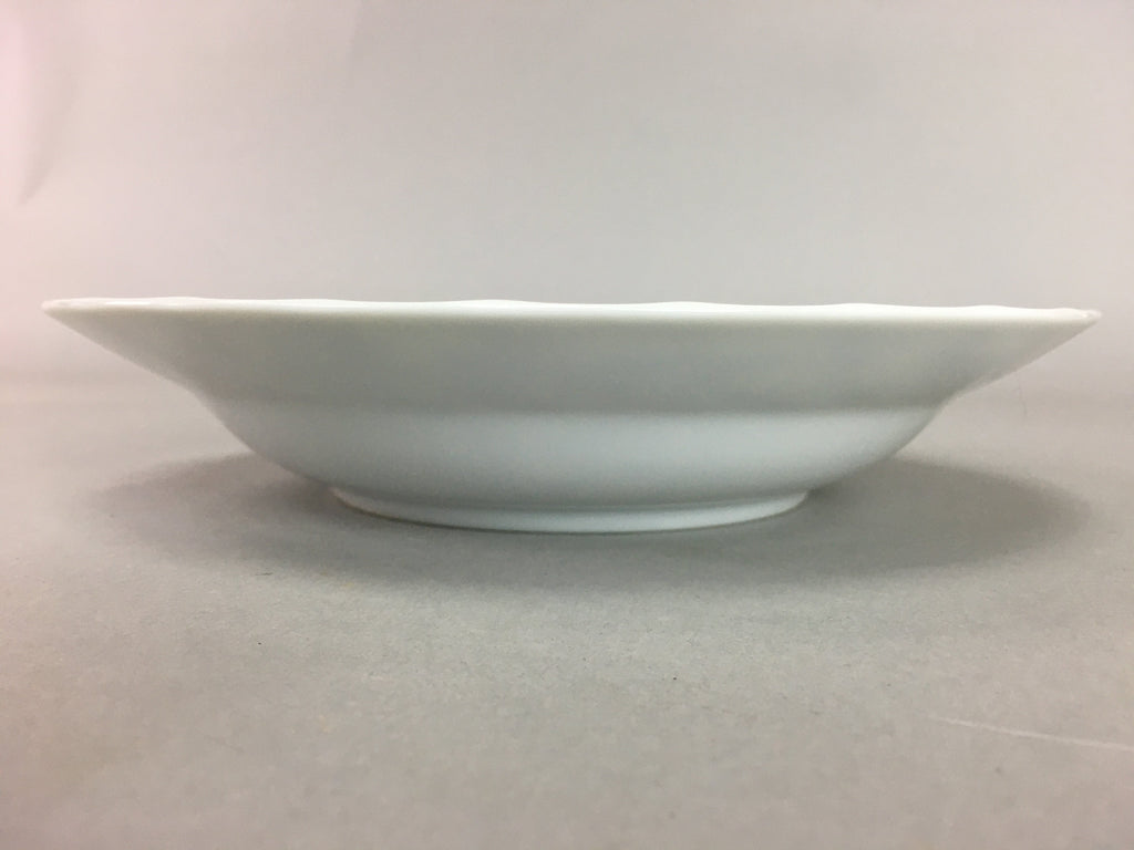 Japanese Porcelain Bowl Sometsuke Vtg Blue White Tableware Floral QT71