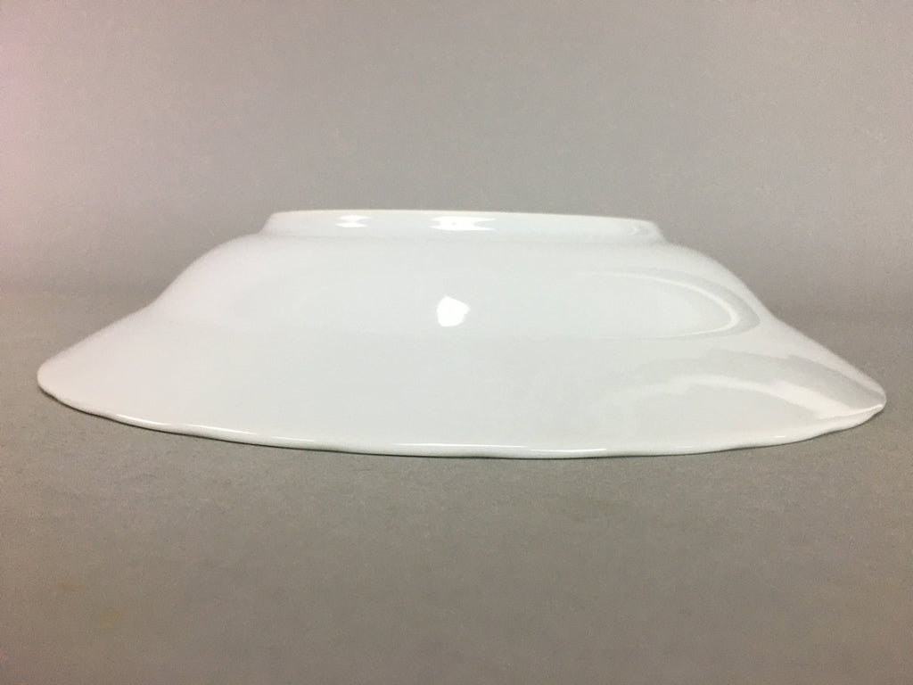 Japanese Porcelain Bowl Sometsuke Vtg Blue White Tableware Floral QT71